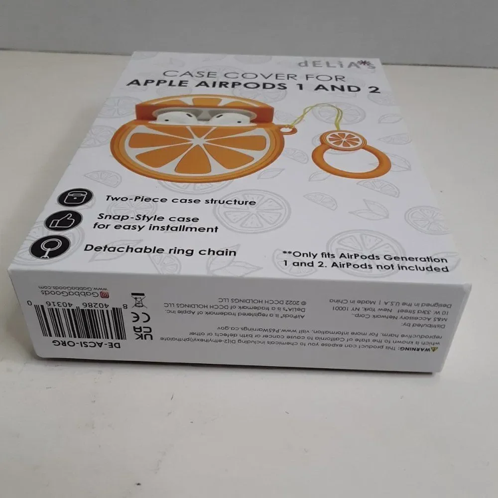 Apple Airpods 1 and 2 Orange Case Cover